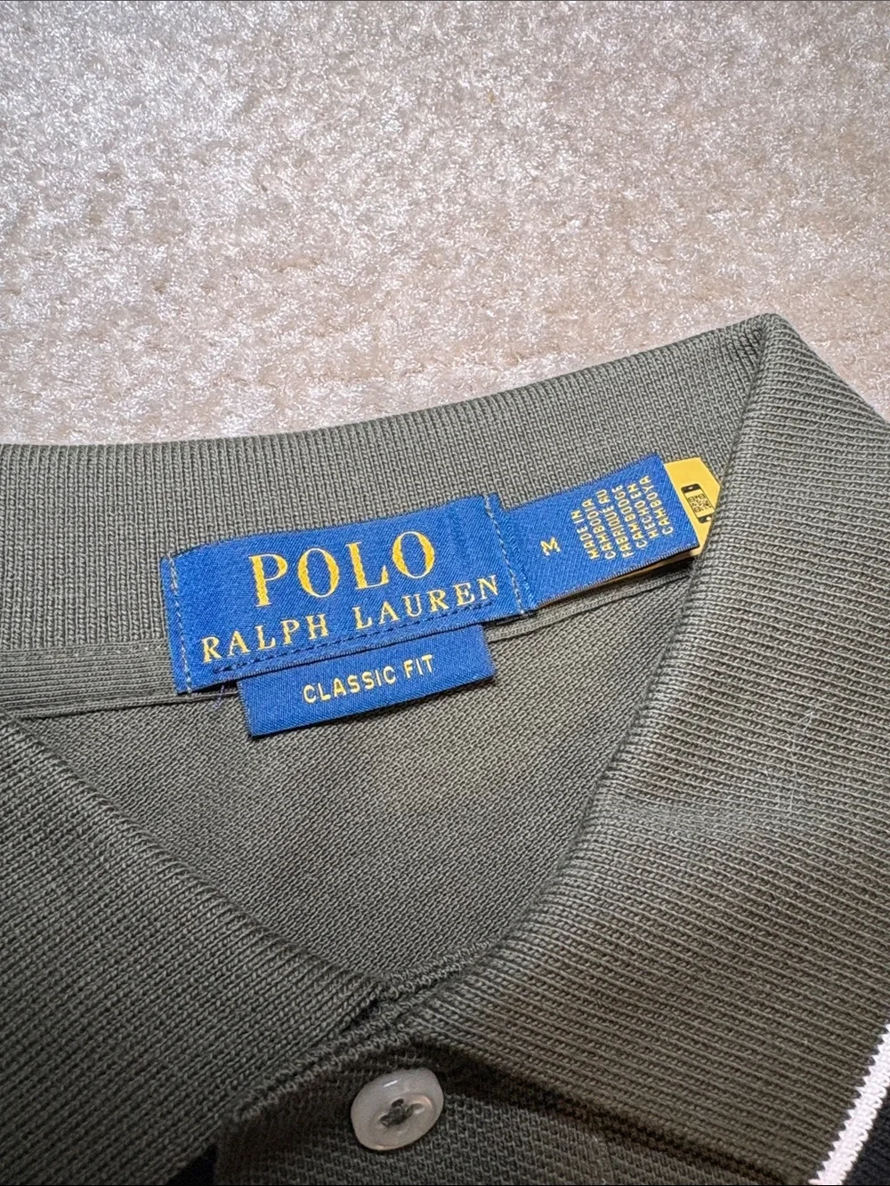 Classic Fit Mesh Polo Shirt NWT